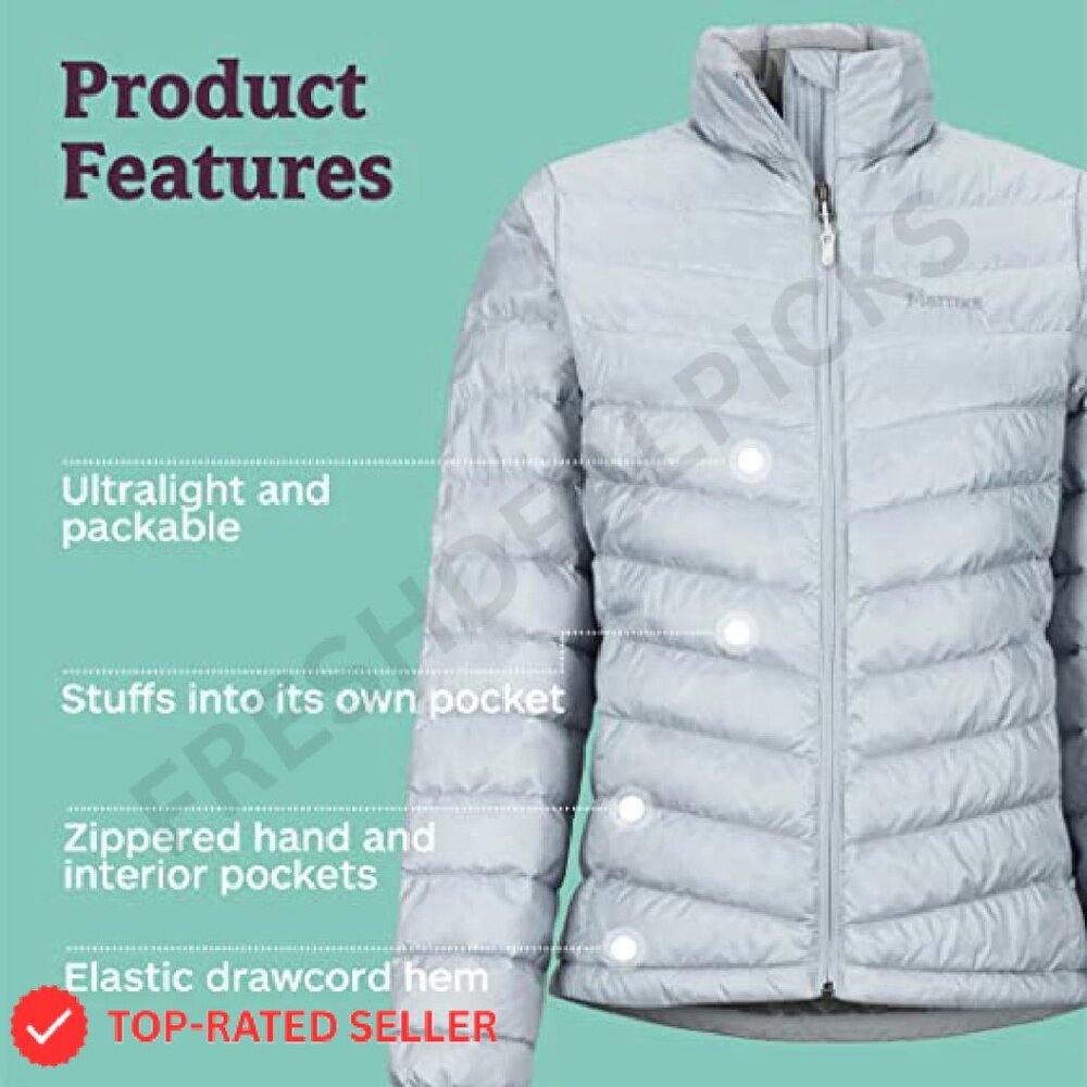 Lightweight Down Jacket Water-Resistant Classic W… - image 7